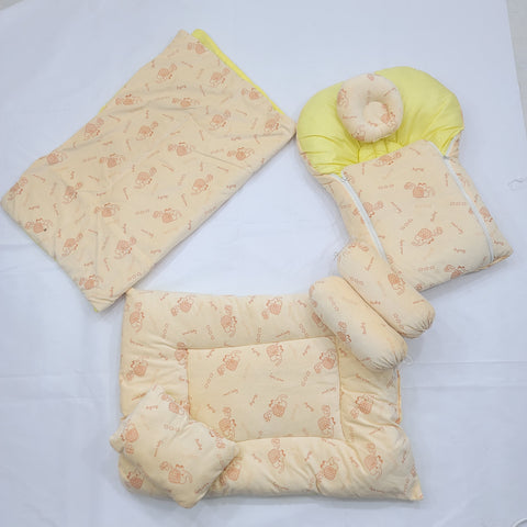 7 Pieces Velvet Bedding Set - Elephants