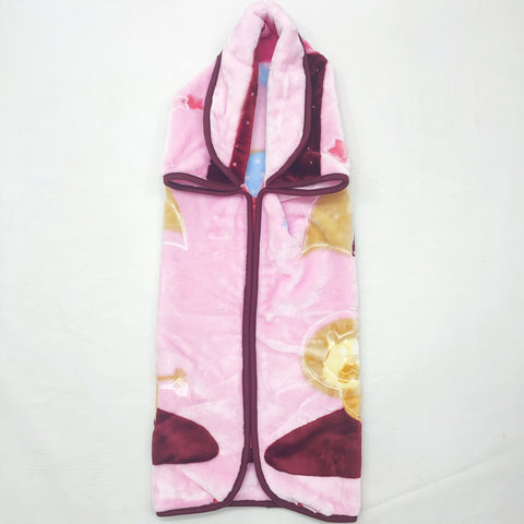 Mora Mink - Zip Blanket - Pink Giraffe