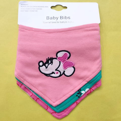Pack of 3 Bandana Bibs - Girls Mix