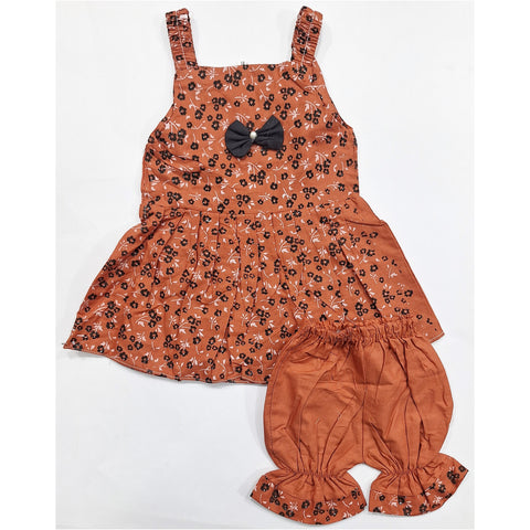 New Sweet - Frock - Flowers - Brown