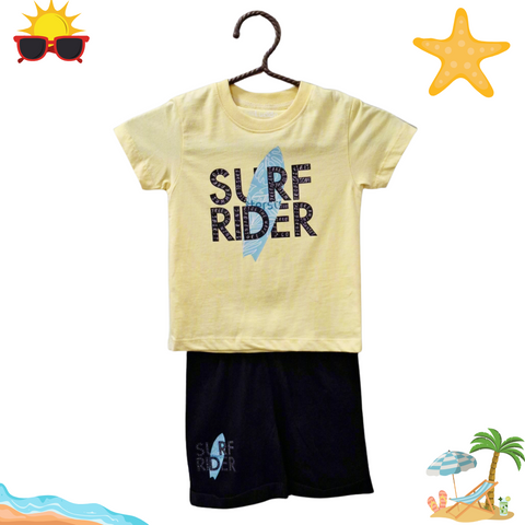 Lucido - T-Shirt & Shorts - Yellow - Rider