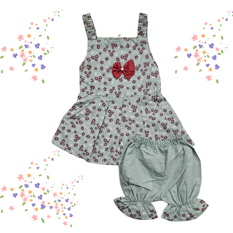 New Sweet - Frock - Flowers - Green