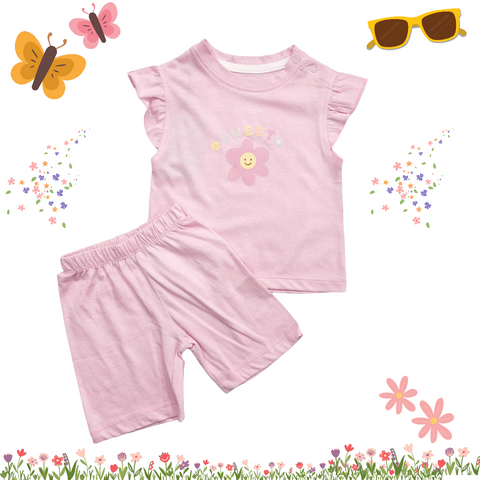 2 Pieces - Suit Set - Sweet - Pink