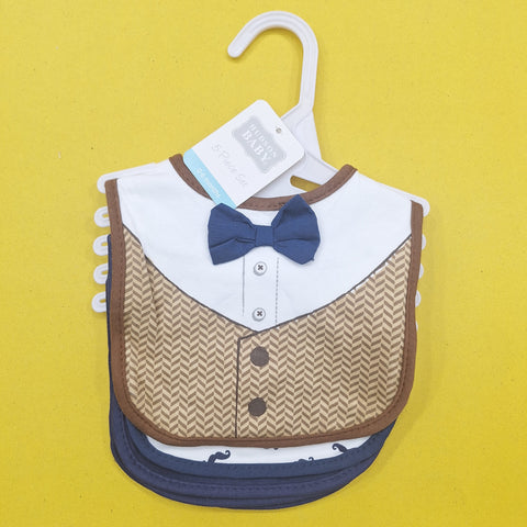 Hudson - Pack of 5 Bibs - Boys - Theme 5
