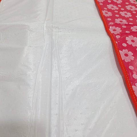 Diaper Changing Mat - Flowers - Dark Pink
